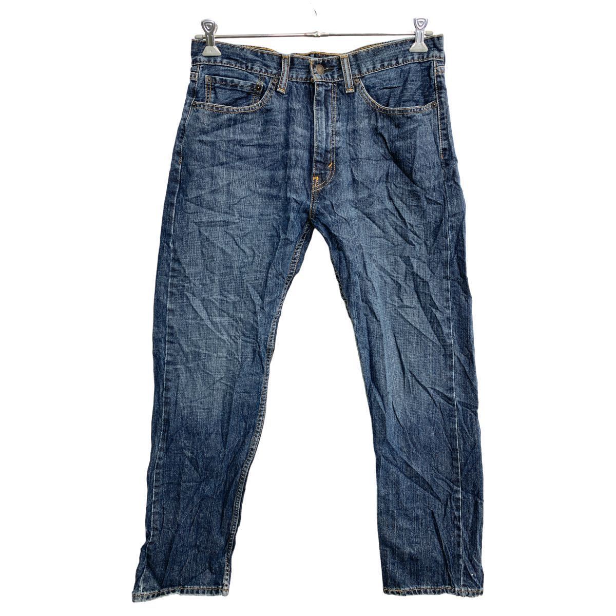 中古 古着 Levi's 505 デニムパンツ W34 リーバイス レギュラーフィット インディゴ コットン メキシコ製 古着卸 アメリカ仕入 2401-736