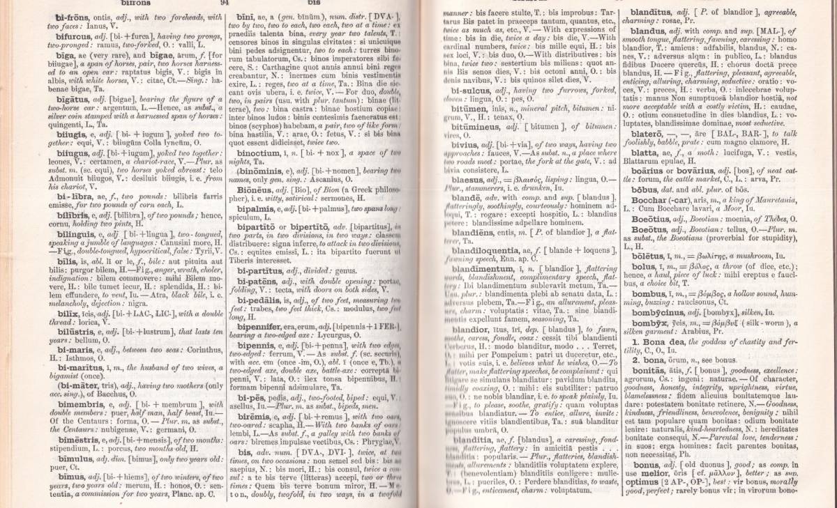 ☆”An Elementary Latin Dictionary ハードカバー ”Charlton Thomas Lewis (著)ラテン語辞典、羅英辞典、英羅辞典_画像3