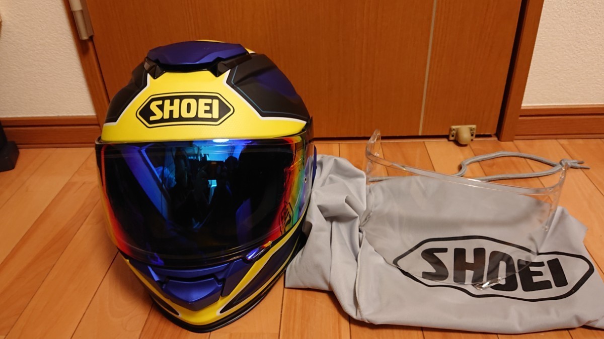  SHOEI GT-AIR2 BONAFIDE サイズM ミラーシールド装着済 純正クリアシールドとピンクロック付_画像1