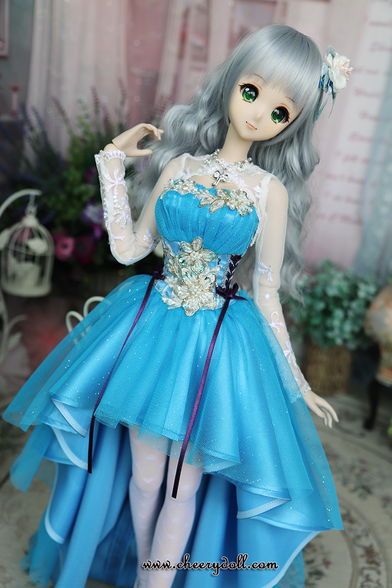 **Smart doll Dress Set- A cheery mood- Aqua Blue**_画像8