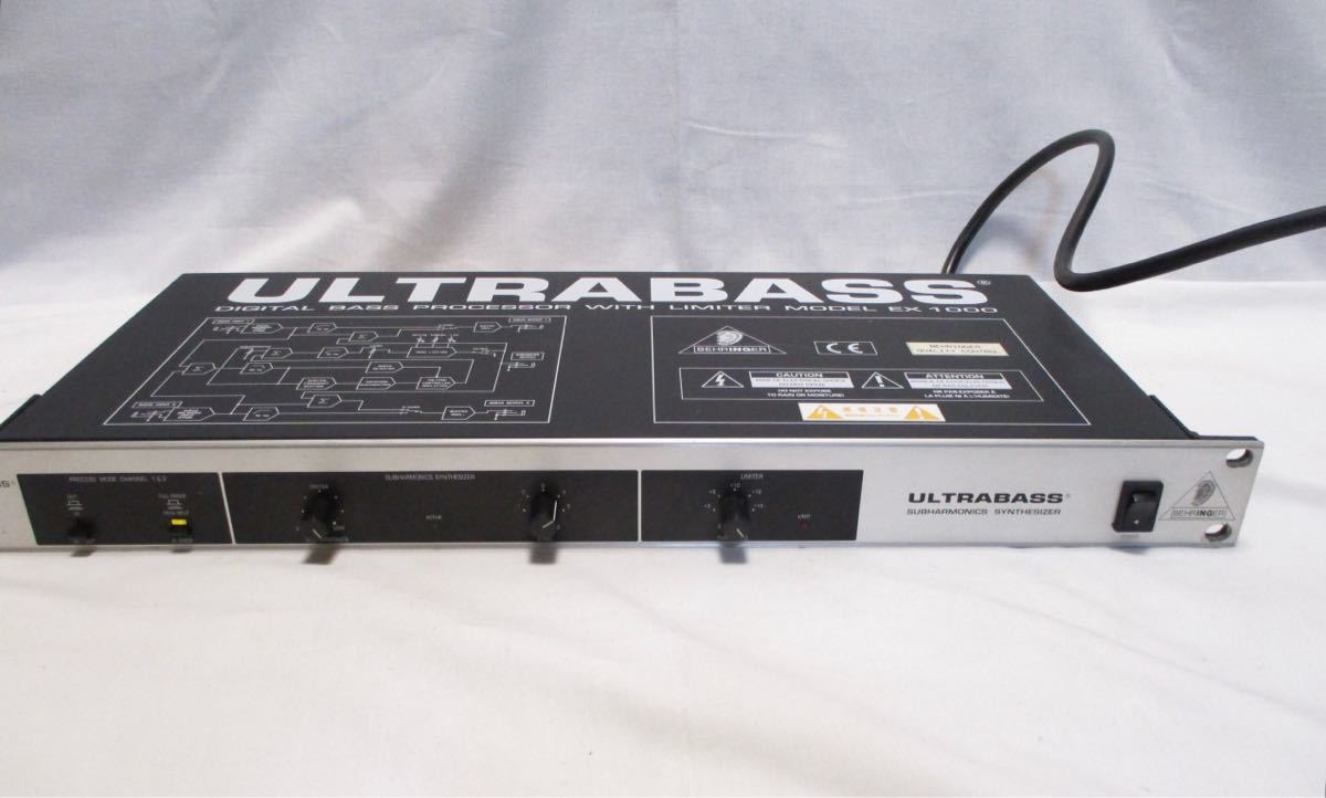 M240119K100★ BEHRINGER/ベリンガー UltraBass EX1000 サブハーモニクス ウルトラベース ★ヤフオクおてがる発送！★_画像1