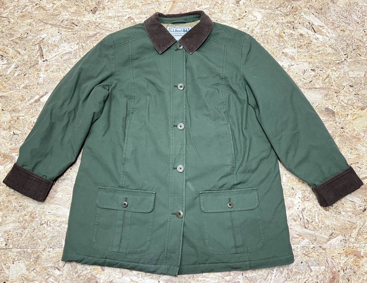L.L.Bean ハンティングジャケット◆メンズL相当◆美品◆使用感少◆レディース規格◆中綿入り◆エルエルビーン◆ワークジャケット◆USA購入