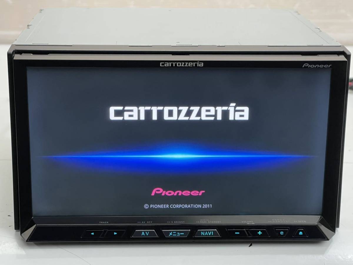 動作品 Carrozzeria HDD カロッツェリアサイバーナビ AVIC-ZH09 楽ナビ フルセグTV/Bluetooth/CD/DVD/AUX 送料無料(C17)_画像1