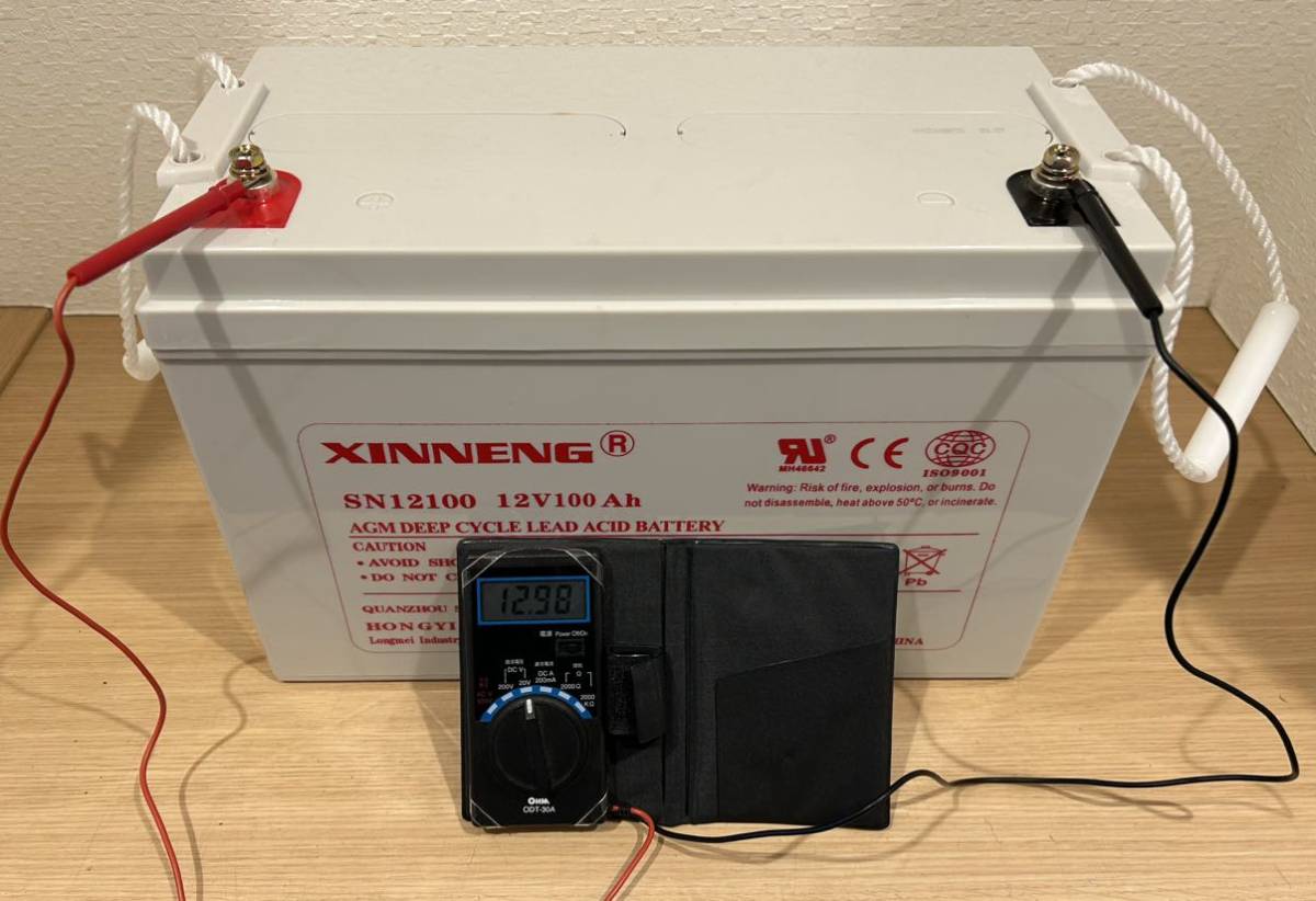 XINNENG SN12100 ディープサイクルバッテリー サブバッテリー キャンピングカー バンテック カーバッテリー 鉛バッテリー_画像5