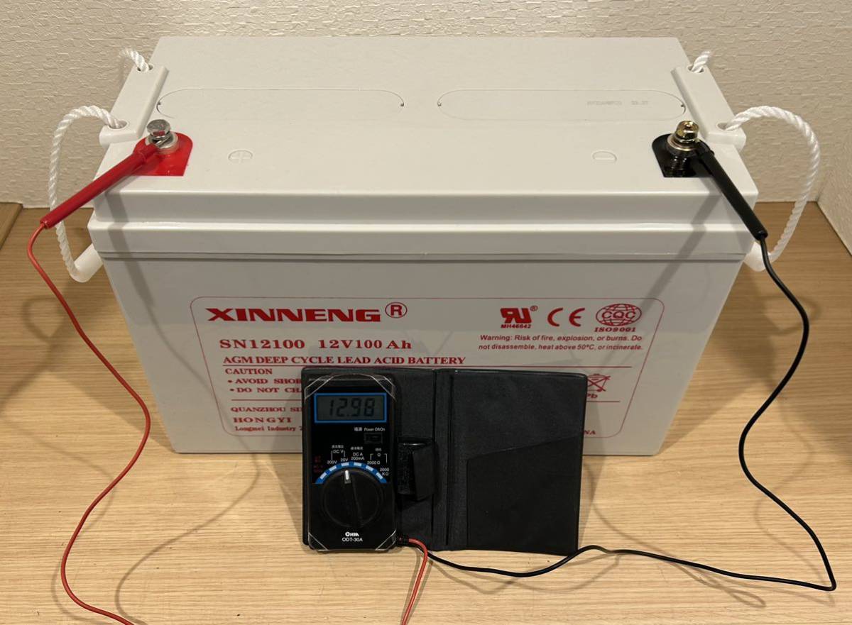 XINNENG SN12100 ディープサイクルバッテリー サブバッテリー キャンピングカー バンテック カーバッテリー 鉛バッテリー_画像6