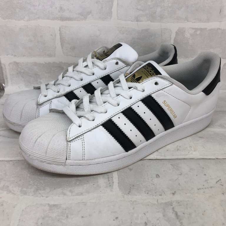 adidas SUPER STAR アディダス スーパースター 金ベロ C77124 SIZE: 28cm スニーカー ホワイト /ブラック MH632024011007の画像1