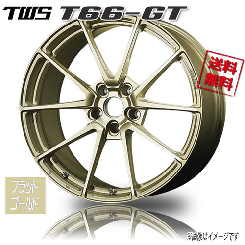TWS TWS T66-GT フラットゴールド 19インチ 5H130 8.5J+53 1本 71.5 業販4本購入で送料無料_画像1