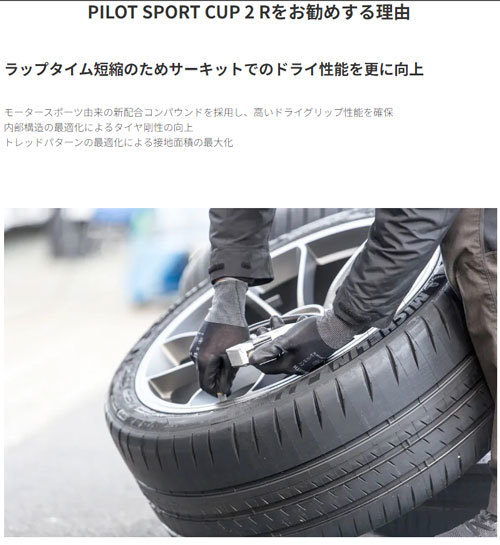 335/30R20 (108Y) XL MO1 1本 ミシュラン PILOT SPORT CUP2R パイロットスポーツ カップ2R_画像2