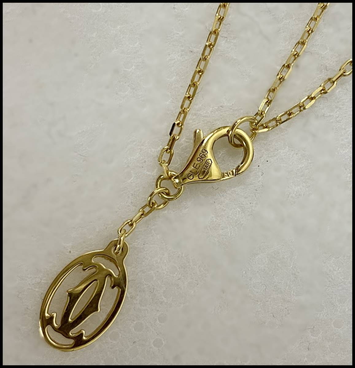 美品 カルティエ K18YG チェーン ネックレス AU750 K18 B7060700 美品 カルティエ K18YG チェーン ネックレス AU750 K18 B7060700
