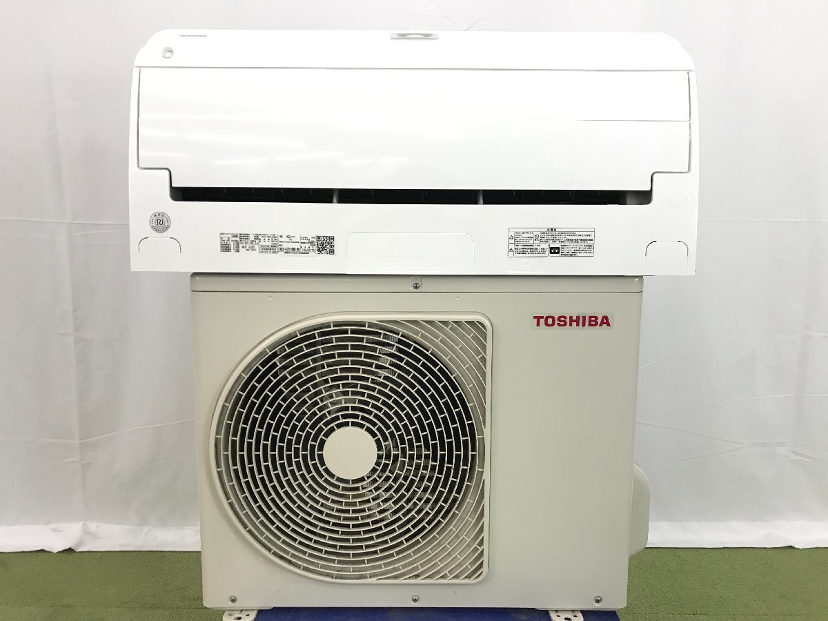 東芝 TOSHIBA 大清快 エアコン おもに6畳用 6畳～9畳 2.2kW 人感・日射センサー スマホ連携 暖房 RAS-G221RBK 2021年製 TD01028N_画像1