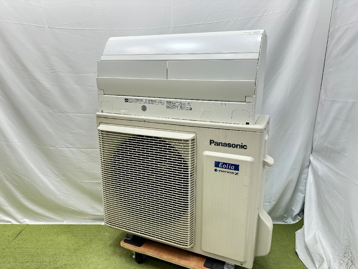美品 パナソニック Panasonic エオリア エアコン CS-X639C2-W おもに20畳用 6.3kW 17畳～26畳 ナノイーX 暖房 2019年製 d01077S_画像1