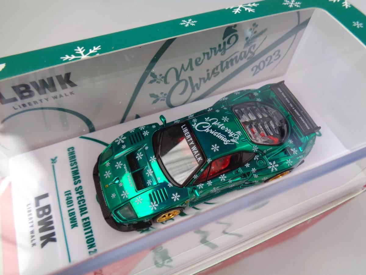 INNO　1/64　LBWK F40　X'MAS 2023　SPECIAL EDITION　リバティーウォーク　フェラーリ　クリスマス　チェイスカー　レア_画像4