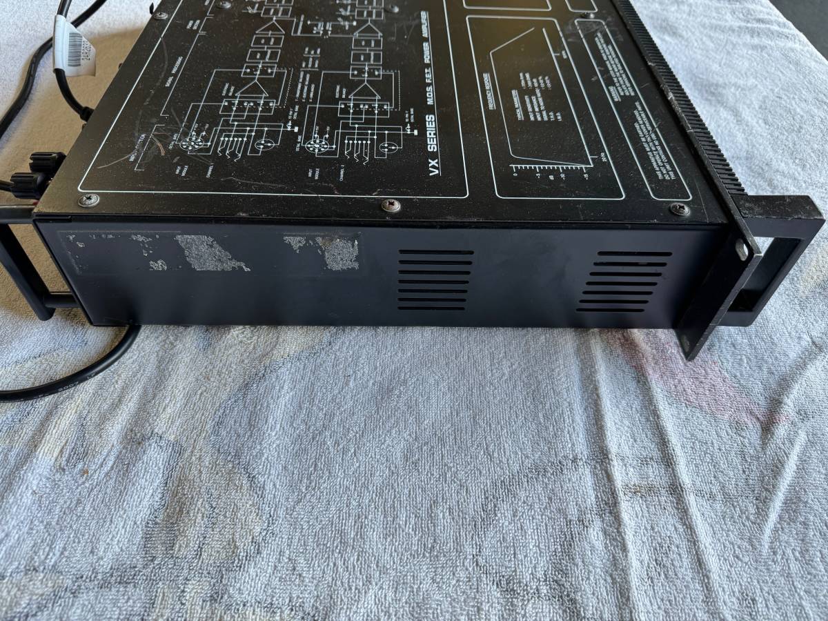 （YN-8)　H H electronic VX-600 MOS-FET High Performance Professional Power Amplifier 　完全ジャンク　現状品　_画像6