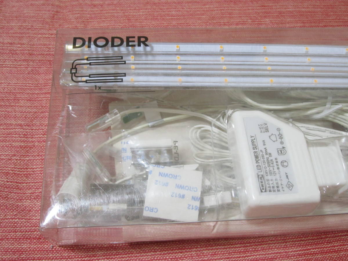 未使用品!! イケア IKEA DIODER ディオーデル LEDスティックライト 4本セット 601.194.16 フィギュア コレクションケース 家具照明_画像3