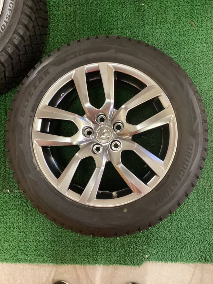 スタッドレス レクサスNX純正アルミホイールセット 18x7.5J +35 114.3-5H 中古品4本【525】_画像2