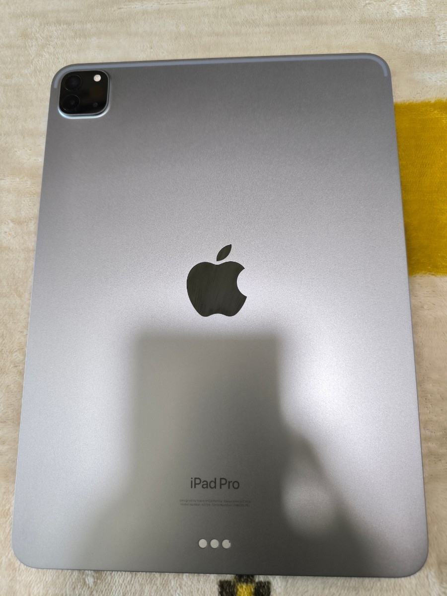 美品 iPad Pro 11 インチ (第 4 世代)：A2759 256GB Apple アイパッド プロ スペースグレイ Wi-Fiモデル_画像4