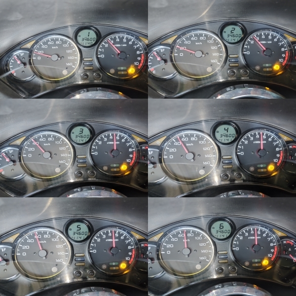 前期 ホンダ フォルツァ Z MF08 純正 レシオコントロール モーター センサー テスト済み MF08-101 実動車外し_変速テスト写真。メーターは付属しません。