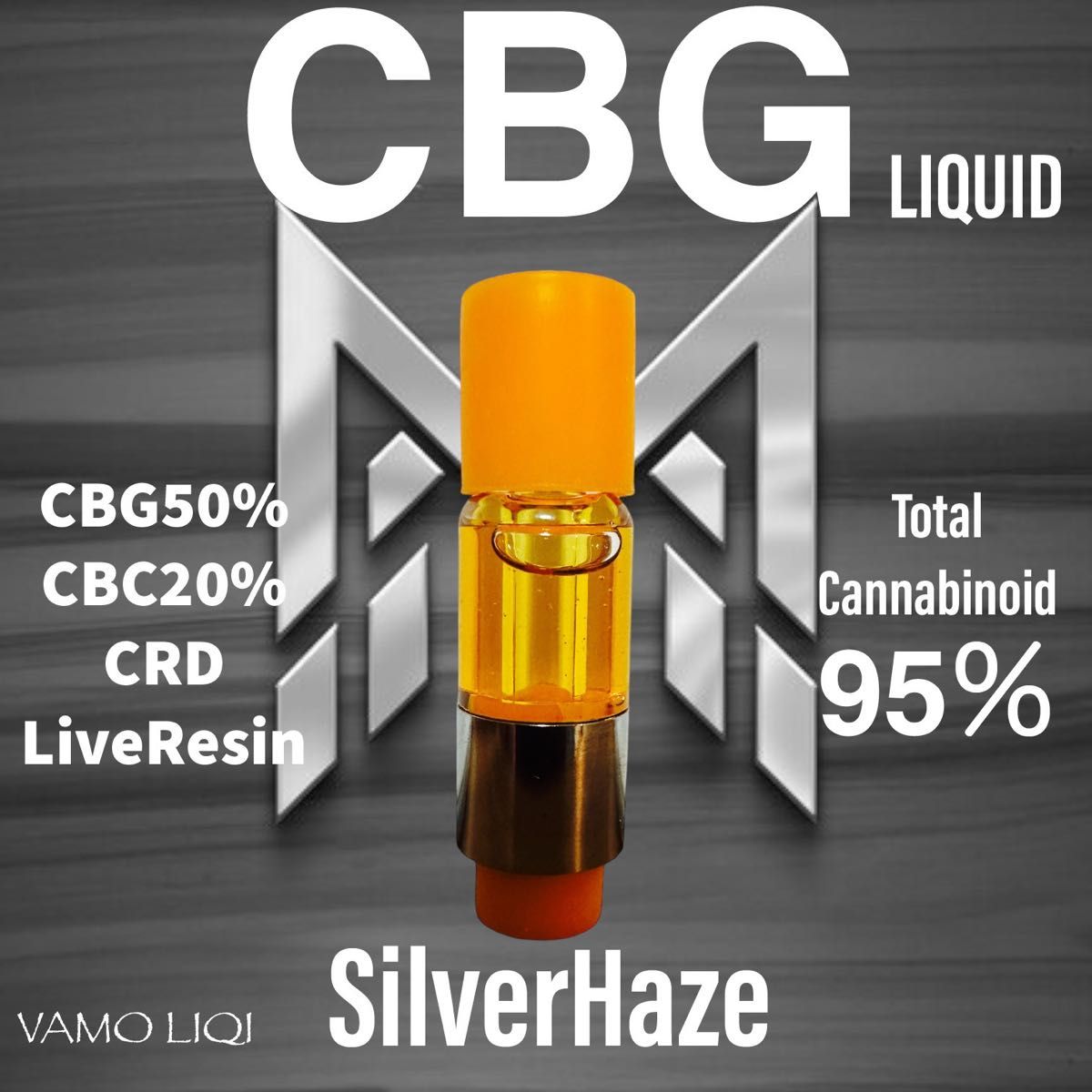 CBG CBC バモリキ 1ml SilverHaze(シルバーヘイズ) 最高品質510規格フルガラスアトマイザー