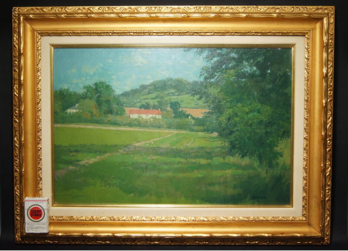  author un- details vi kto-* Tempest [..( kent .)]12 number oil painting . autograph have frame Tempest England landscape painting oil painting picture inspection : month light .