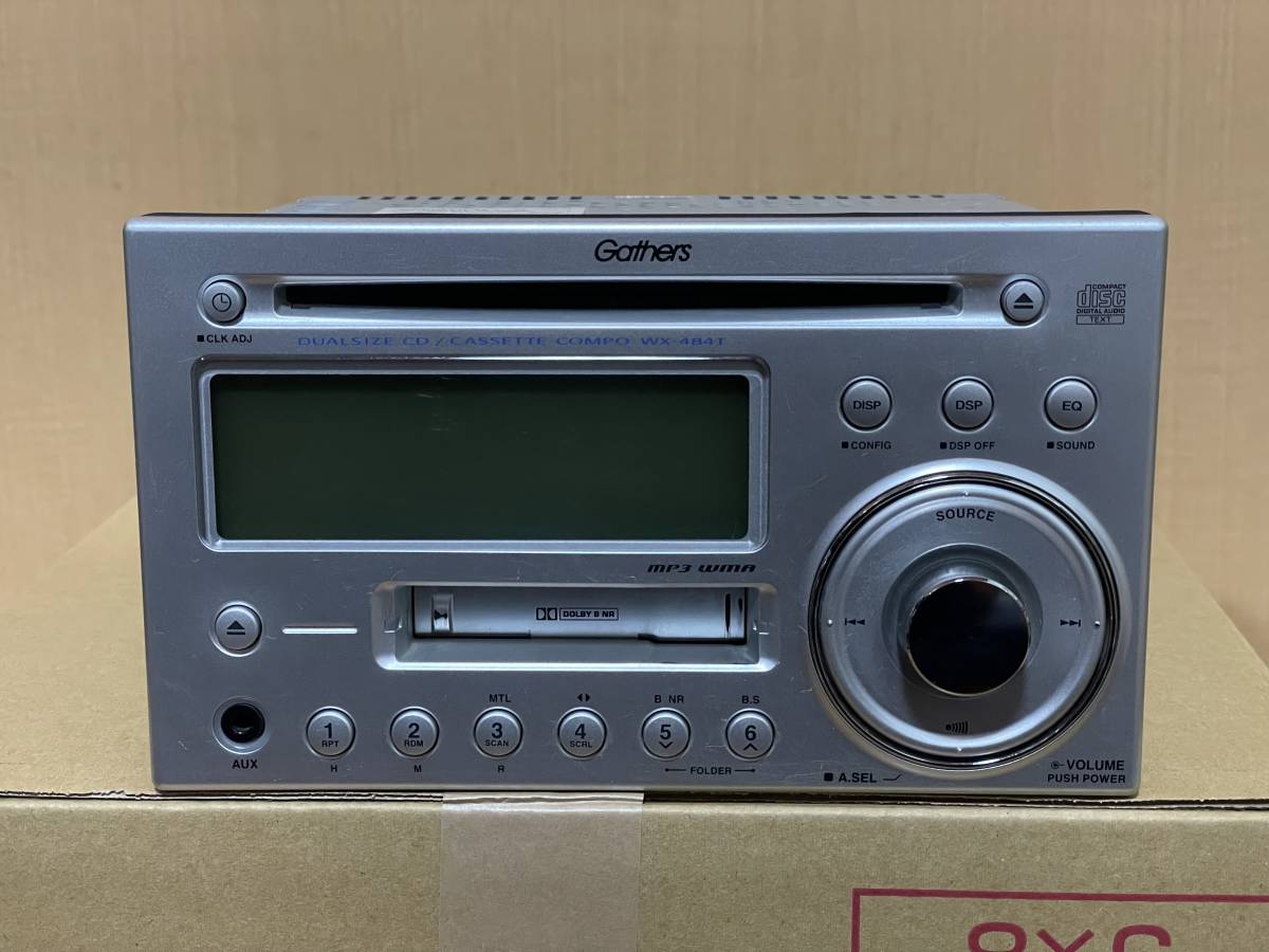 希少動作品□ホンダ純正OP ギャザズ CD/AUX/カセットデッキ WX-484T 動作確認済みの画像5