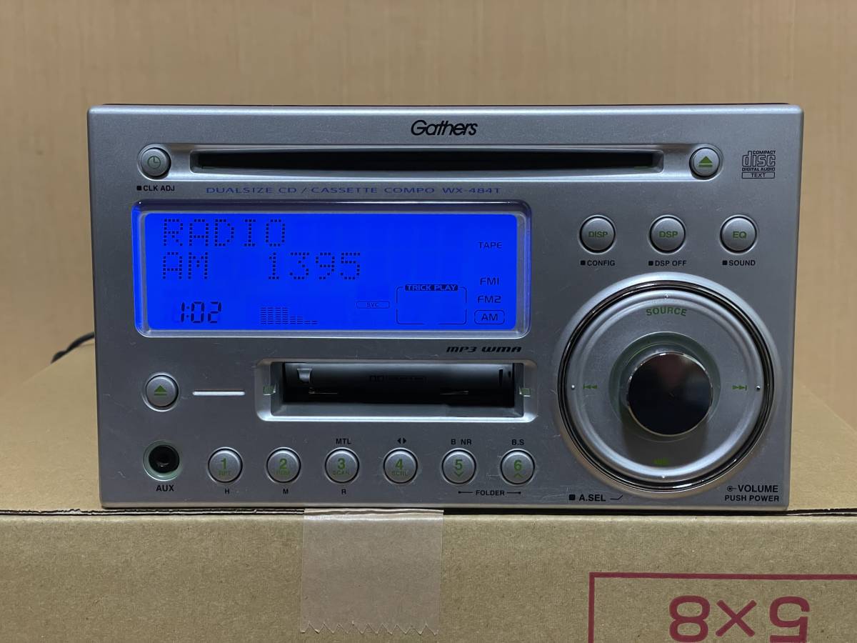 希少動作品□ホンダ純正OP ギャザズ CD/AUX/カセットデッキ WX-484T 動作確認済みの画像4