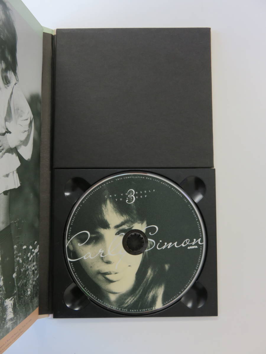 [ б/у box комплект ] машина Lee Simon Carly Simon CLOUDS IN MY COFFEE 1965 - 1995 CD 3 листов комплект буклет есть 