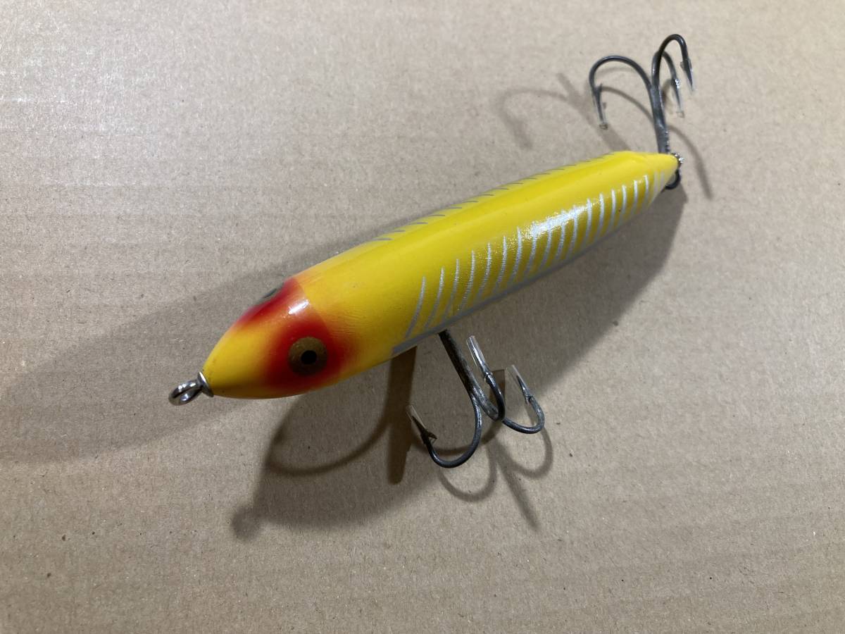 オールド ヘドン ファースト ザラスプーク 首割れ 金目 XRY Heddon Zara Spook 1st ザラ / スミス バルサ50 ズイール ハトリーズ 道楽 ABU_画像には映り込みやフラッシュがございます