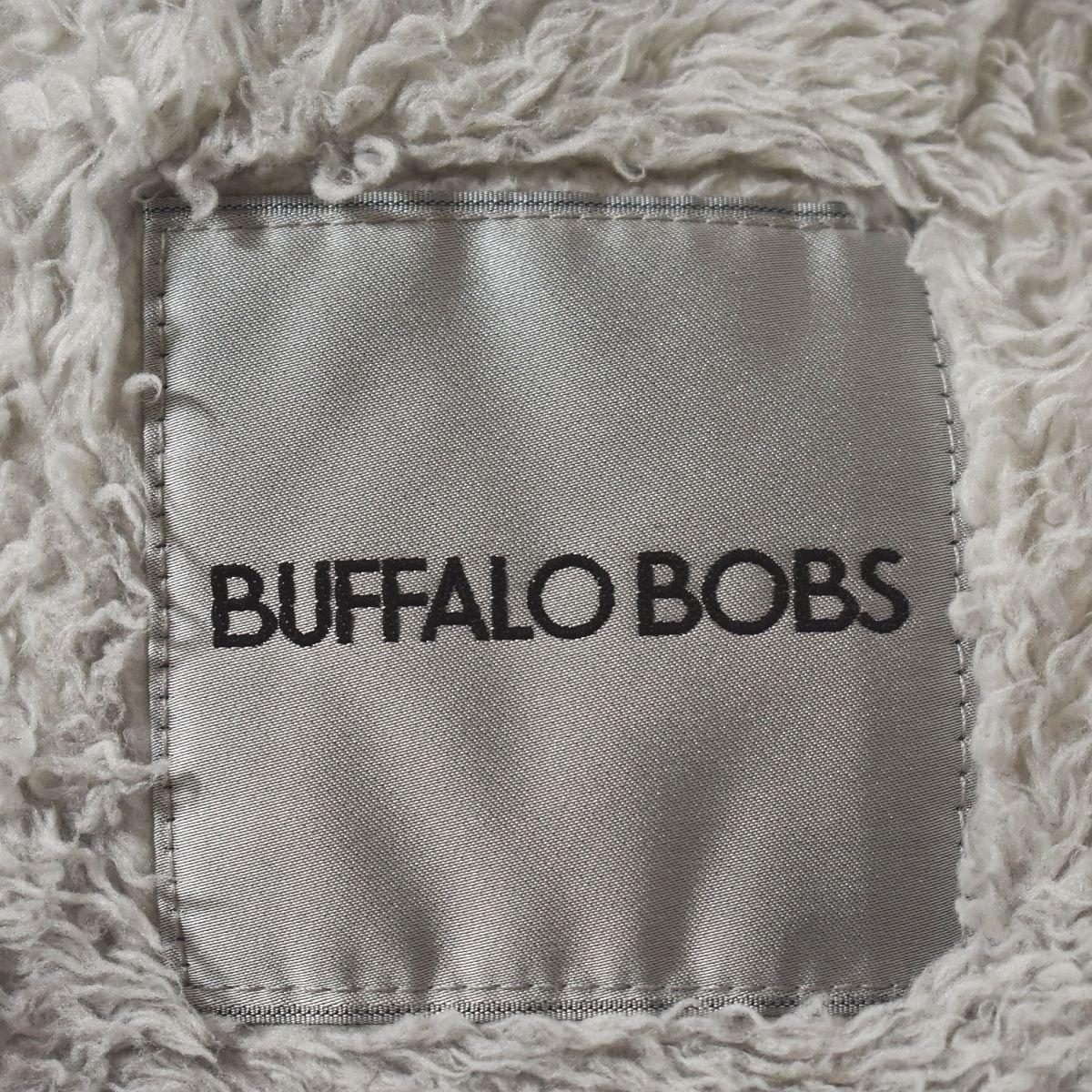 ★切り替え デザイン バッファローボブス BUFFALO BOBS ボアフリース ジャケット 2～3 ホワイトxブラック メンズ シェル アウター 防寒★_画像4