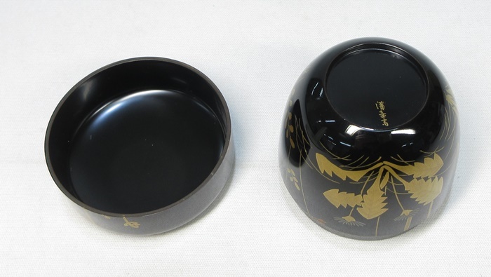 G1182】茶道具 漆芸 名工 出雲 小島漆壺斎 春野 棗 春草蒔絵 共 G1182】茶道具 漆芸 名工 出雲 小島漆壺斎 春野 棗 春草蒔絵 共
