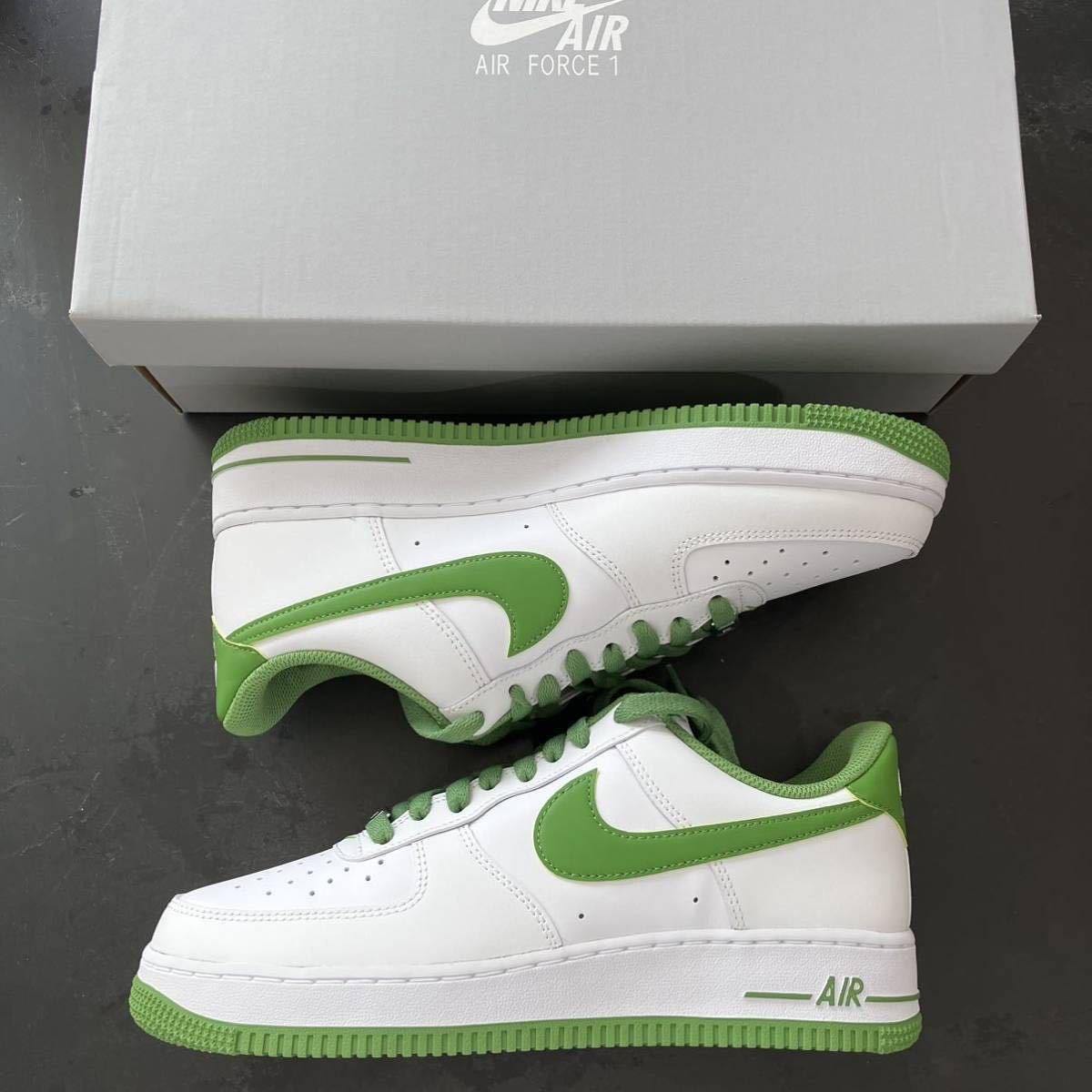 送料無料 28.5cm NIKE AIR FORCE 1 LOW ‘07 WHITE GREEN DH7561-105 ナイキ エア フォース ワン ロー ローカット ホワイト グリーンの画像2