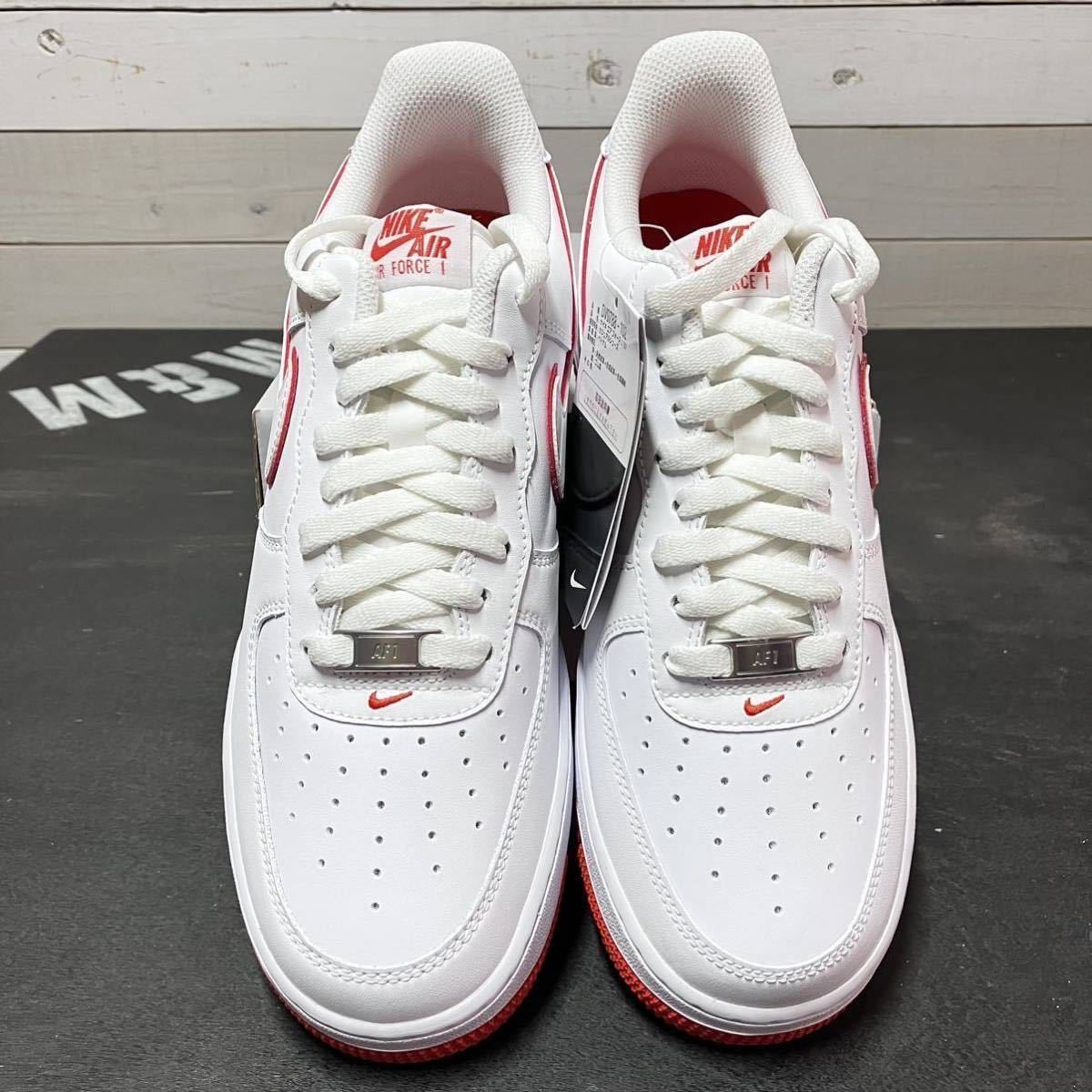 送料無料 27.5cm NIKE AIR FORCE 1 LOW 07 WHITE PICANTE RED DV0788-102 ナイキ エア フォース ワン ロー ローカット ホワイト_画像2