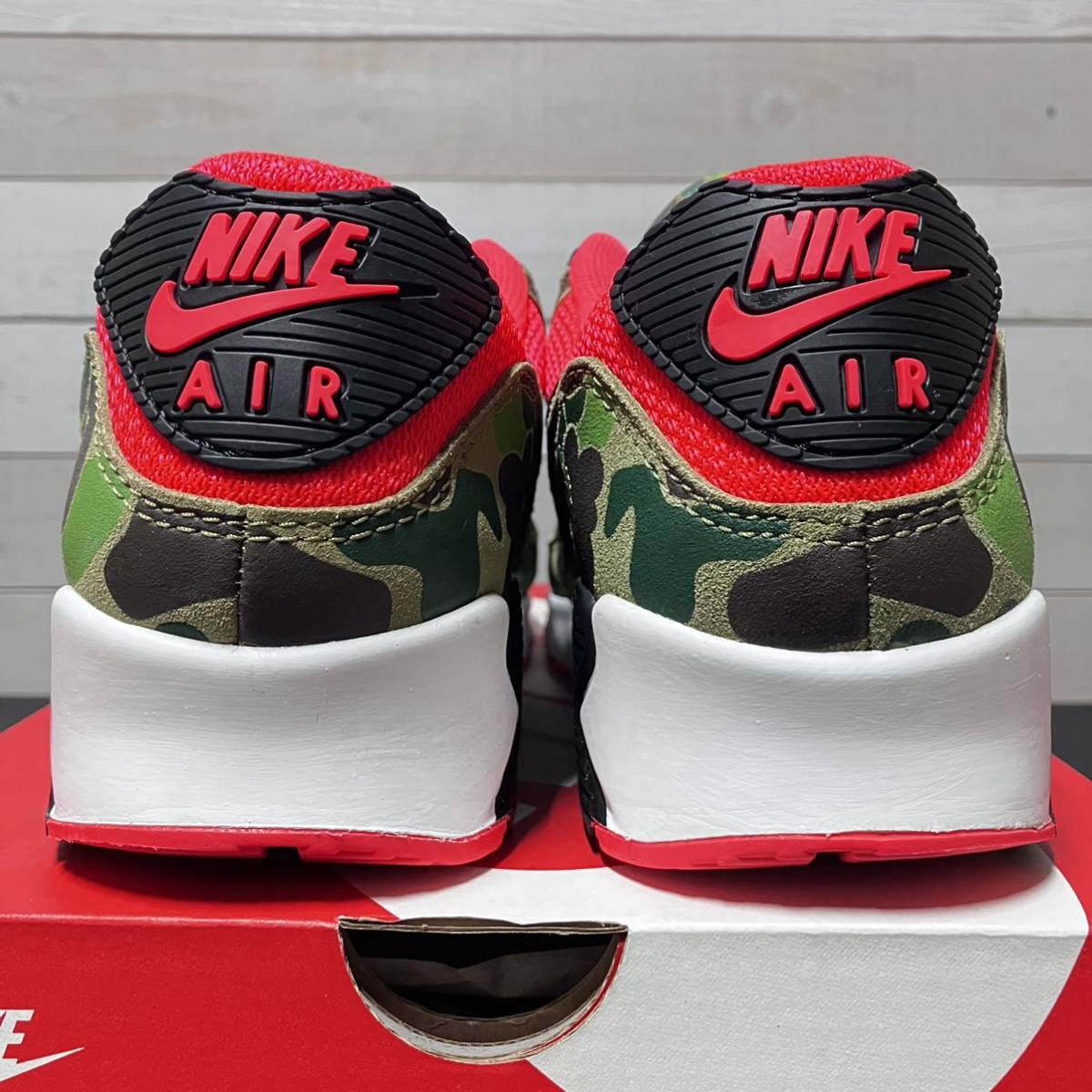 即決送料無料 27.5cm NIKE AIR MAX 90 SP ATMOS CW6024-600 CAMO INFRARED ナイキ エア マックス カモ インフラレッド アトモス_画像5