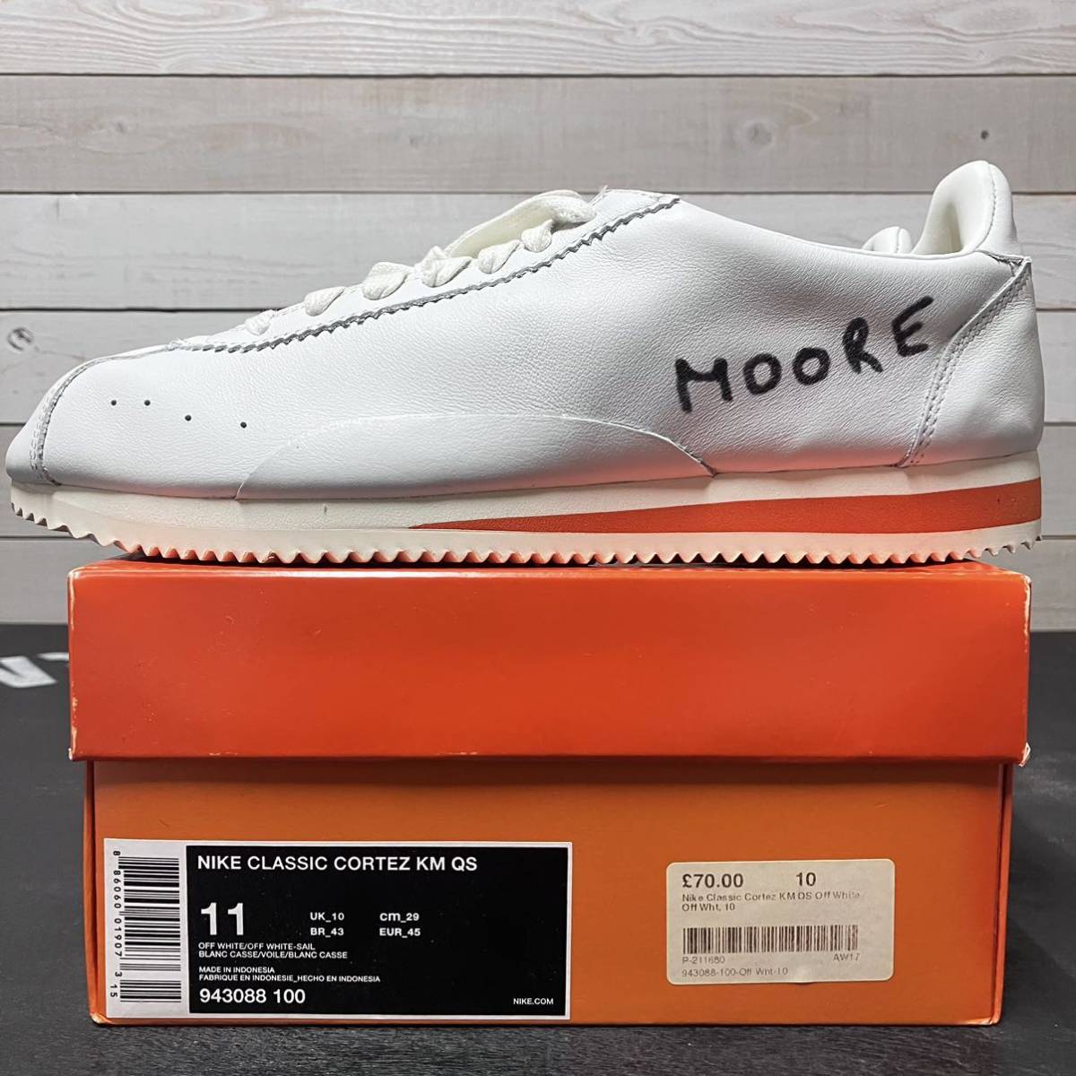  free shipping 29cm NIKE CLASSIC CORTEZ KM QS KENNY MOORE 943088-100 Nike Classic korutetsuke Nimes -a Quick Strike 