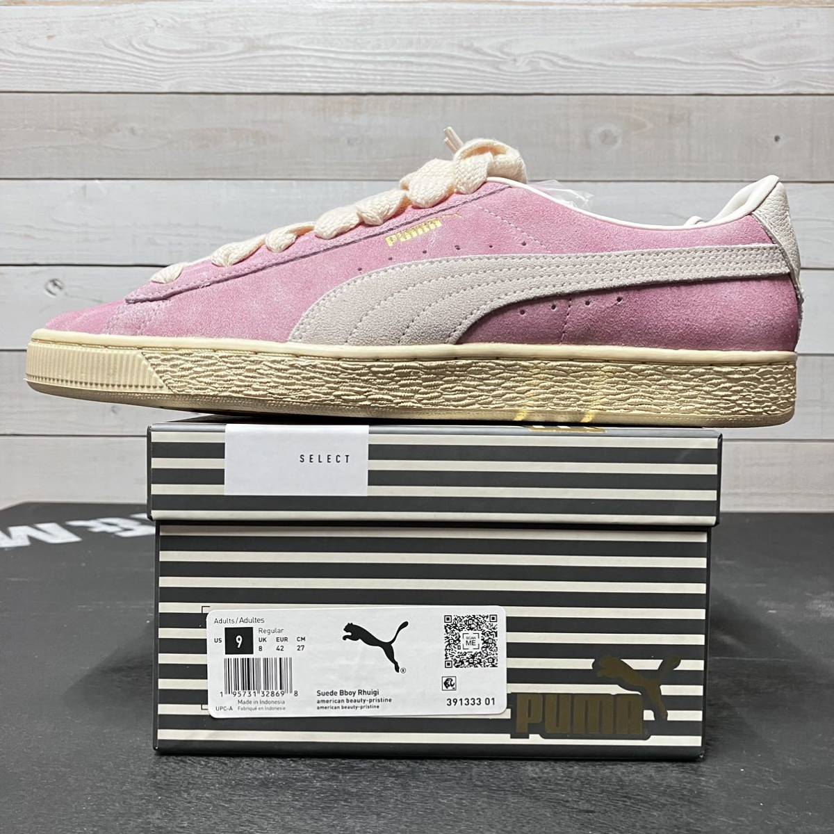 27cm PUMA SUEDE PINK BBOY RHUIGI プーマ スウェード ピンク ルイージ 391333-01_画像1