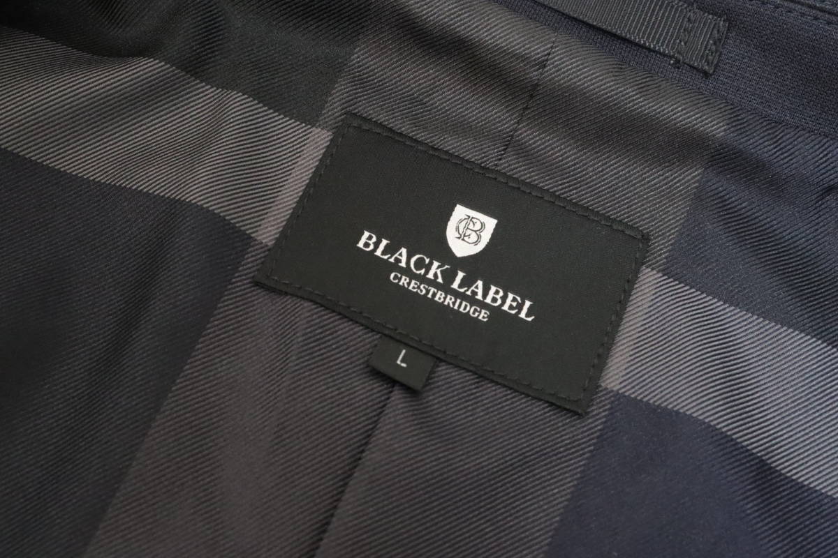 4.95万 新品 BLACK LABELCRESTBRIDGEブラックレーベル クレストブリッジ　ウールジャージージャケット (L) ネイビ−秋〜春_画像9