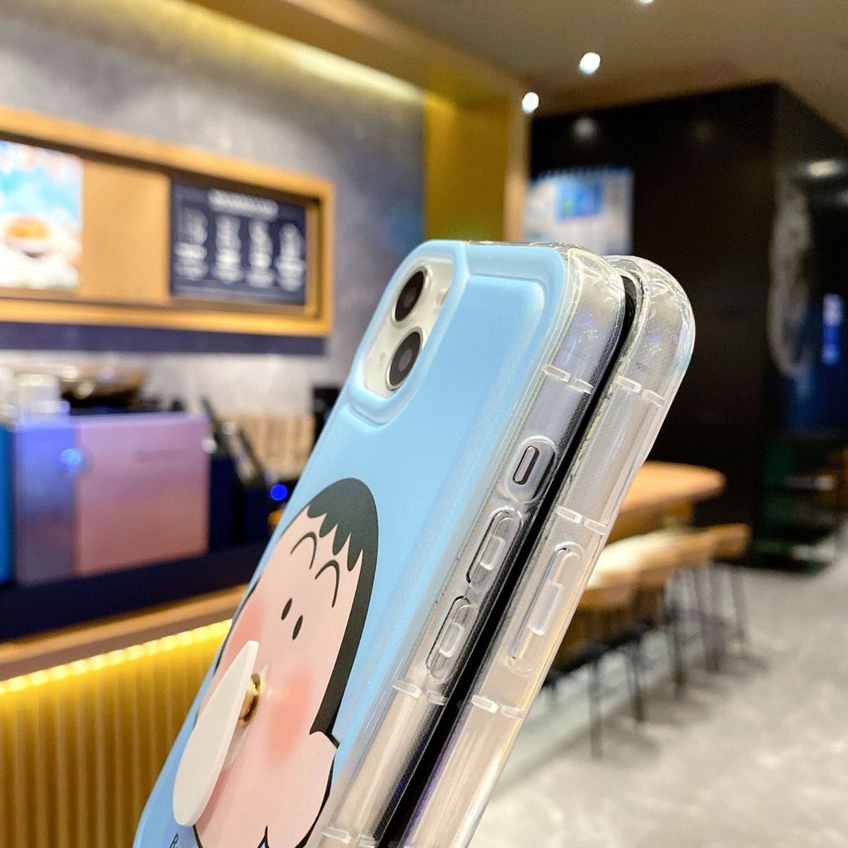 【ラスト1点】 iPhone13ケース　ぐるぐる回る　ボーちゃん　ぼーちゃん　しんちゃん