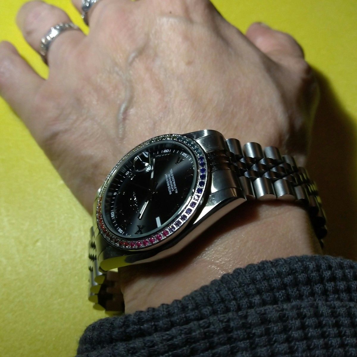 新品 テクノス クオーツ アナログ腕時計 ステンレス 3気圧防水 メンズ 