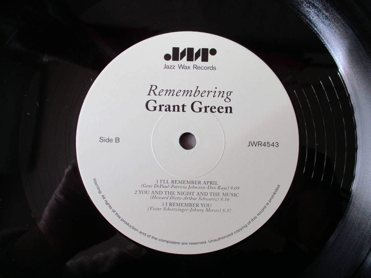 【BLUE NOTE未発表盤】Grant Green / Remembering（グラント・グリーン / リメンバリング）_画像4