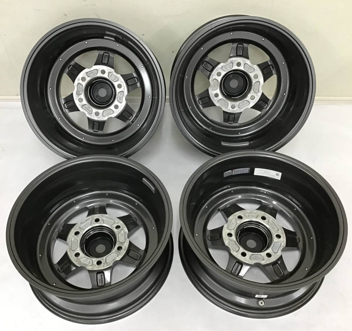 4本セット SSR ディバイド/DEVIDE MK-6 ホイール 16インチ 16×6.5J 139.7 6H 38 ピースルック センターキャップ ハイエース キャラバン_画像7