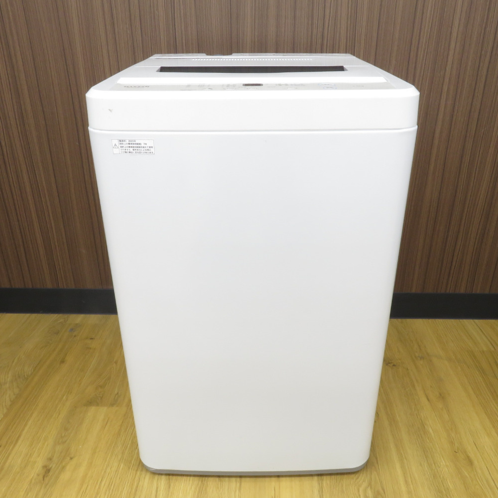 maxzen マクスゼン 全自動電気洗濯機 JW50WP01 5.0kg 2023年製 ホワイト 一人暮らし 洗浄・除菌済み_画像2