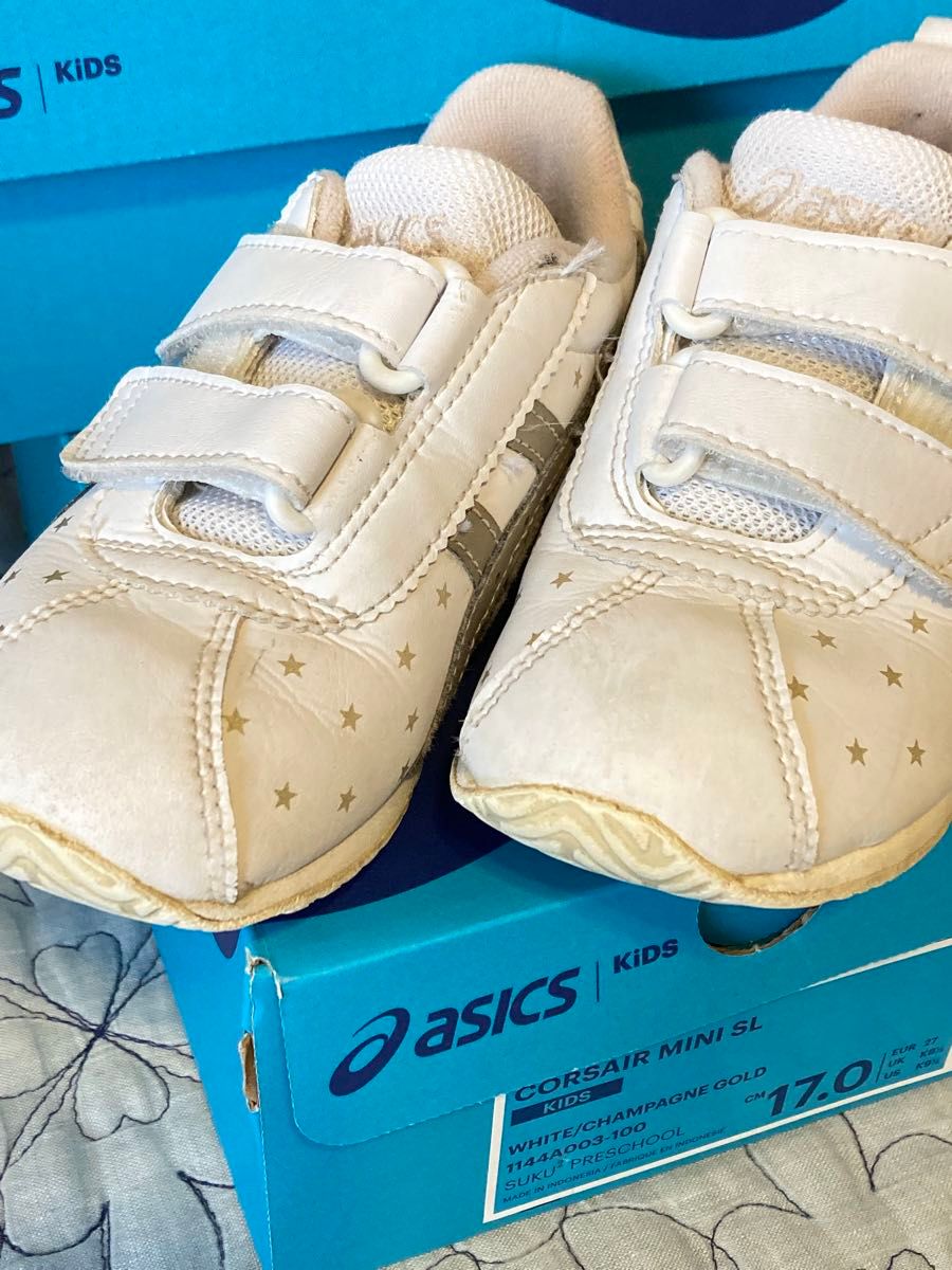 asics  スクスク　コルセアミニ　シャンパンゴールド