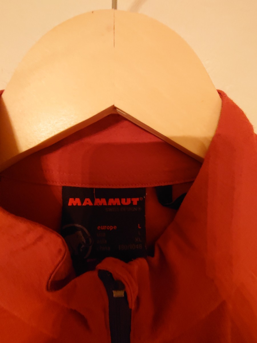 MAMMUT マムート パフォーマンスウールジップTシャツ アウトドア アンダーシャツ XLサイズ コロンビア 登山着 マウンテンウェア _画像10