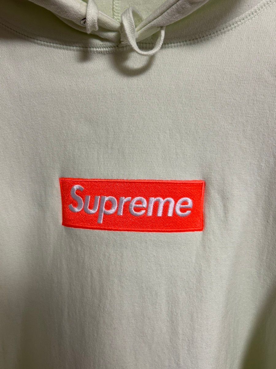 Supreme Box Logo ボックスロゴパーカー ペールライム Hooded Supreme Box Logo ボックスロゴパーカー ペールライム Hooded