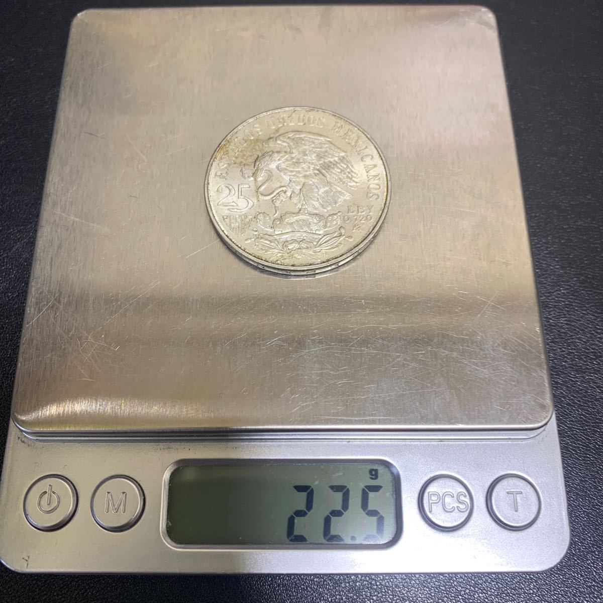 【銀貨 2枚】メキシコオリンピック1968年　25ペソ　1枚約22.5ｇ　五輪　記念コイン　アンティーク　SILVER COIN_画像7