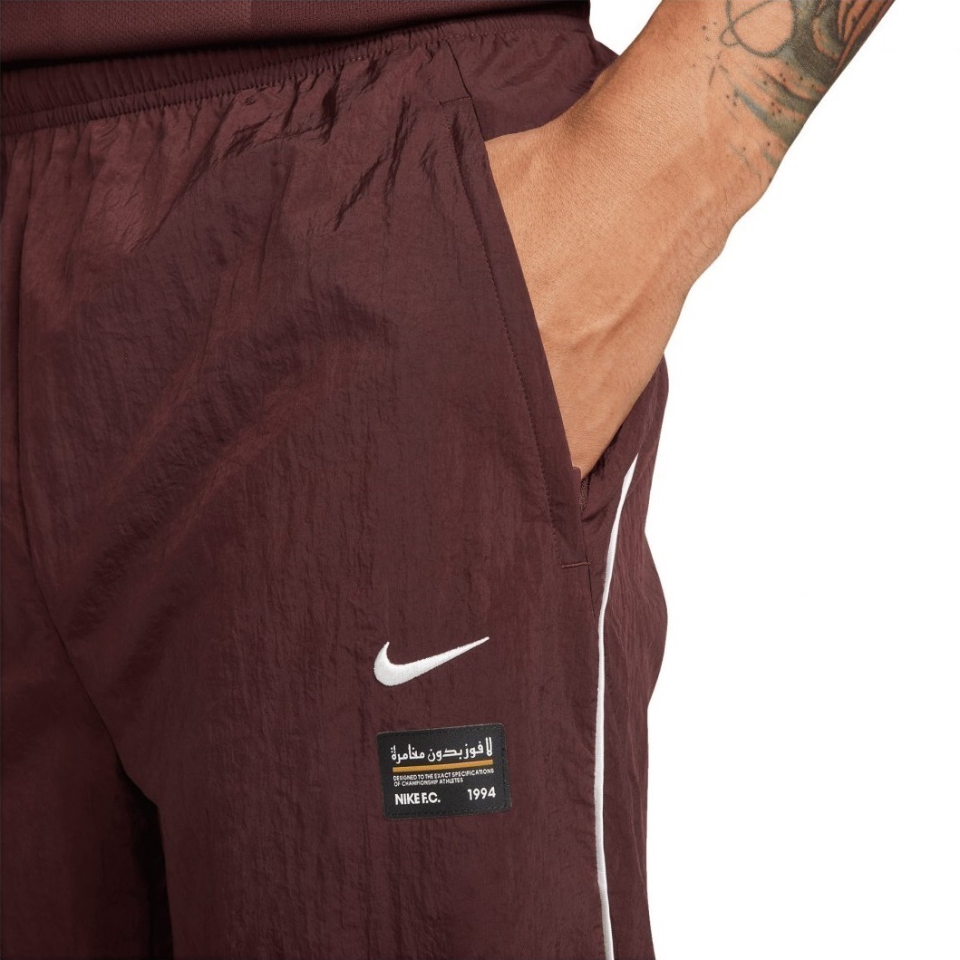 NIKE F.C. RPL WC ウーブンパンツ 赤茶 L ナイキ FC サッカー フットサル ナイロン パンツ バーガンディ DQ5044-652の画像3