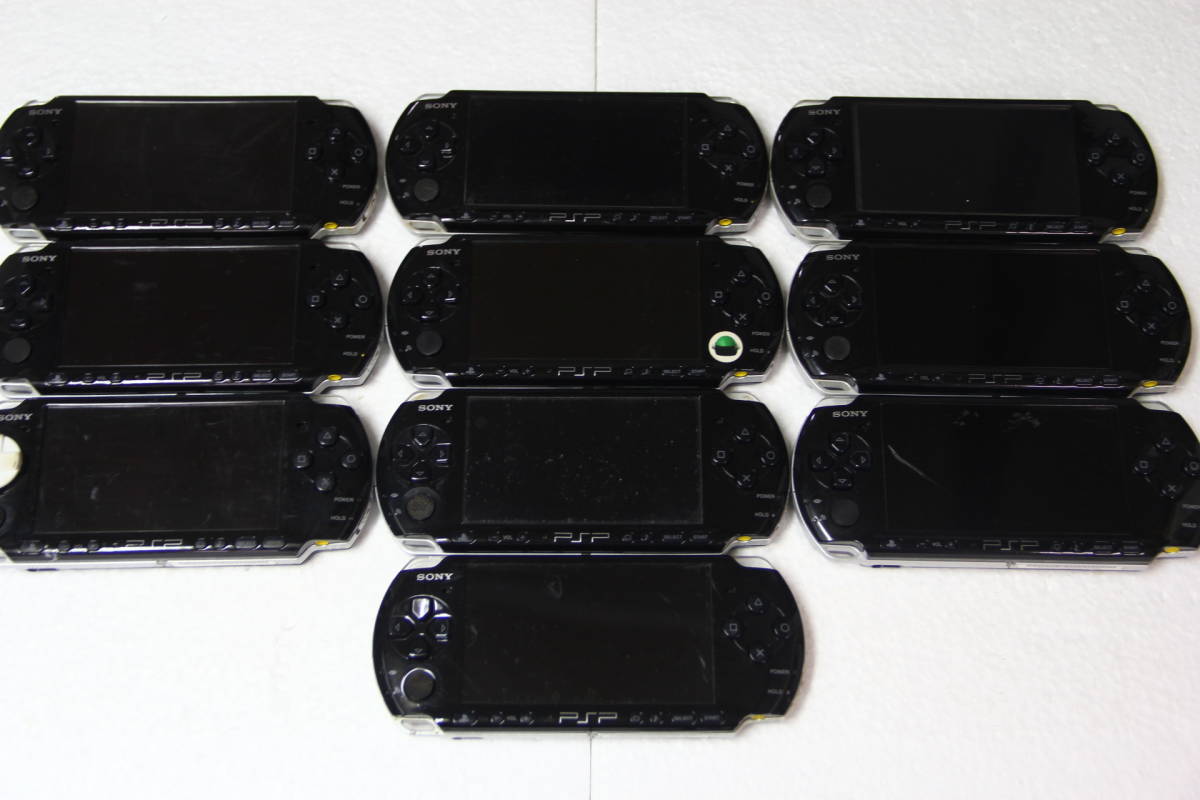 SONY PSP本体 PSP-3000 まとめて10個セットC 送料無料 動作未確認のためジャンク品扱い_画像1