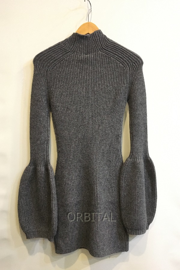  2 . шар ) Alexander Wang Alexander one 22FW не использовался Mock Neck Mini Dressmok шея Mini платье 1KC3226068 XS