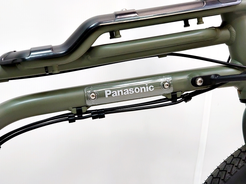 VV Panasonic PANASONIC EZ BE-FZ031 2023 year aluminium electric assist bike 20 -inch interior 3 step mat olive custom have 