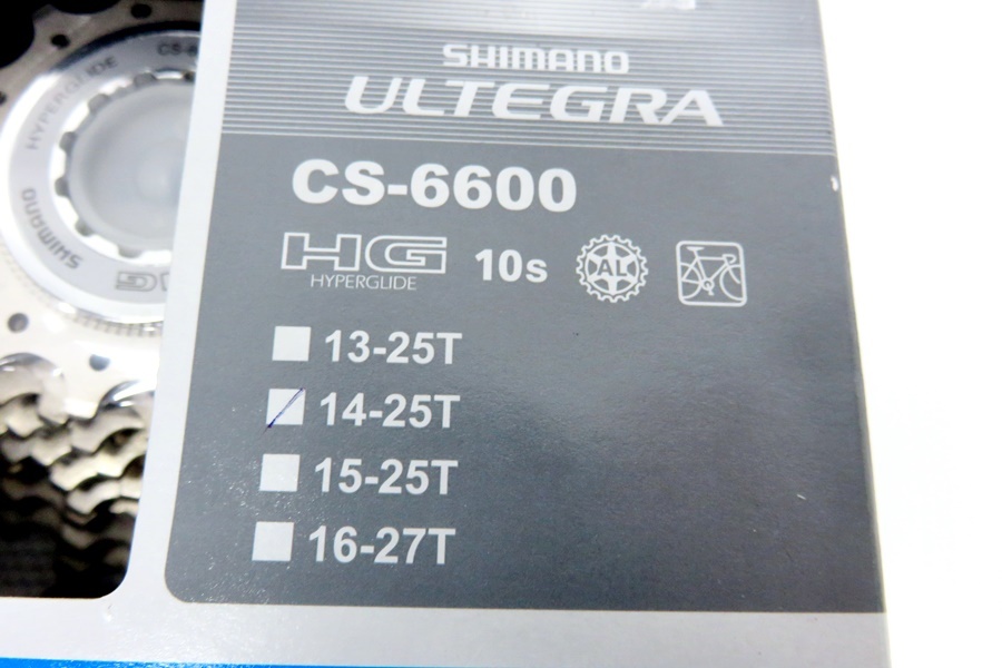 ★★[未使用] シマノ SHIMANO アルテグラ ULTEGRA スプロケット CS-6600 10速 14-25T_画像2