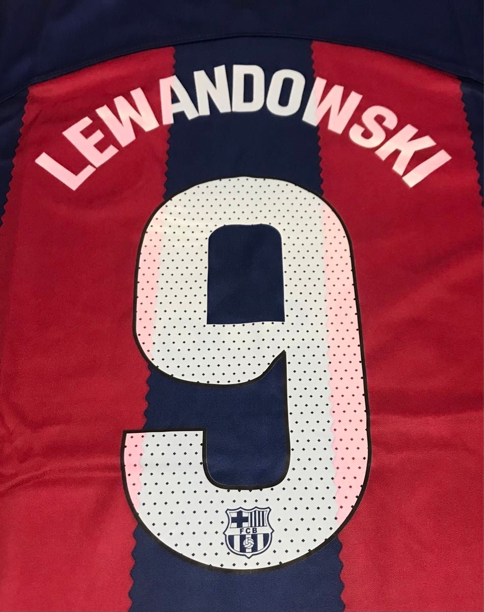 [新品・最終価格]FCバルセロナホーム23-24代表 #9 LEWANDOWSKI(レヴァンドフスキ) サイズ S